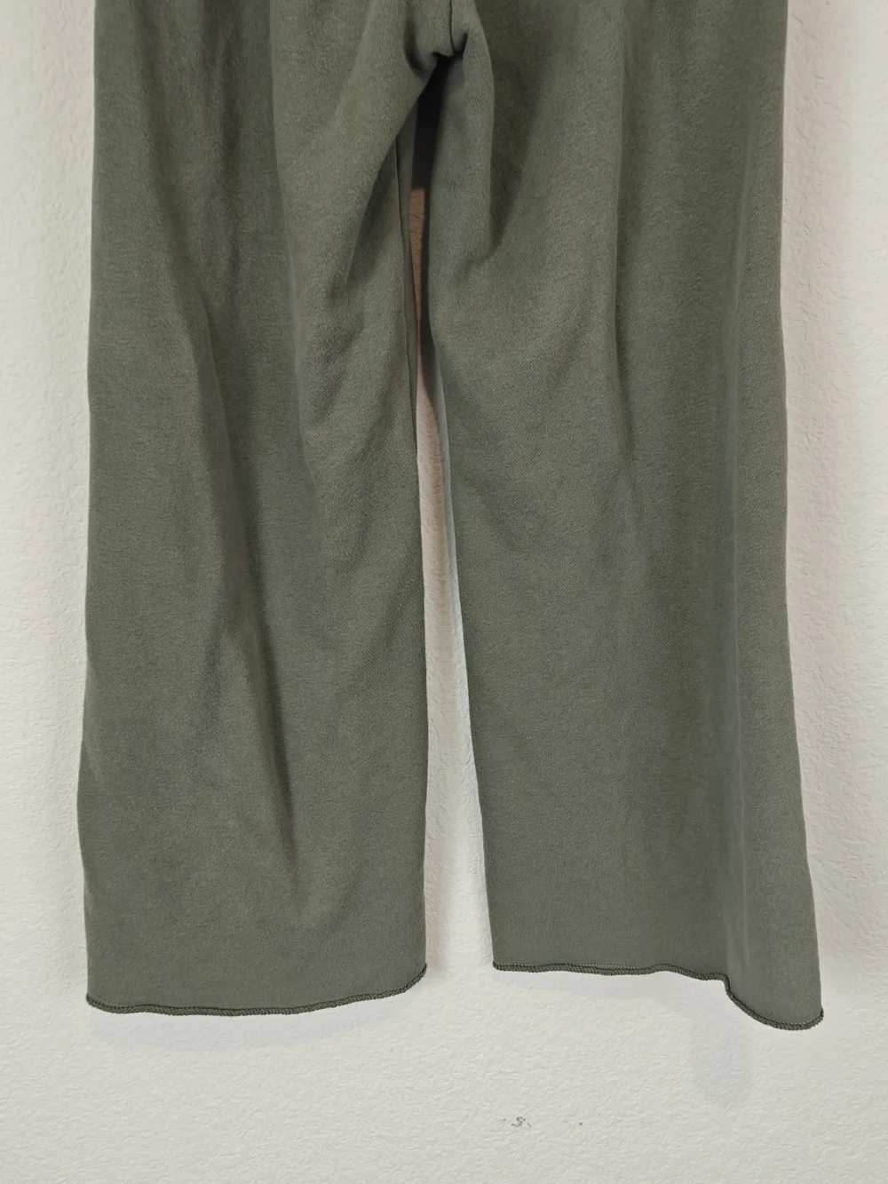 Abercrombie & Fitch Soft A&F Sage Green Wide Leg Lounge Pants High Rise Cozy S